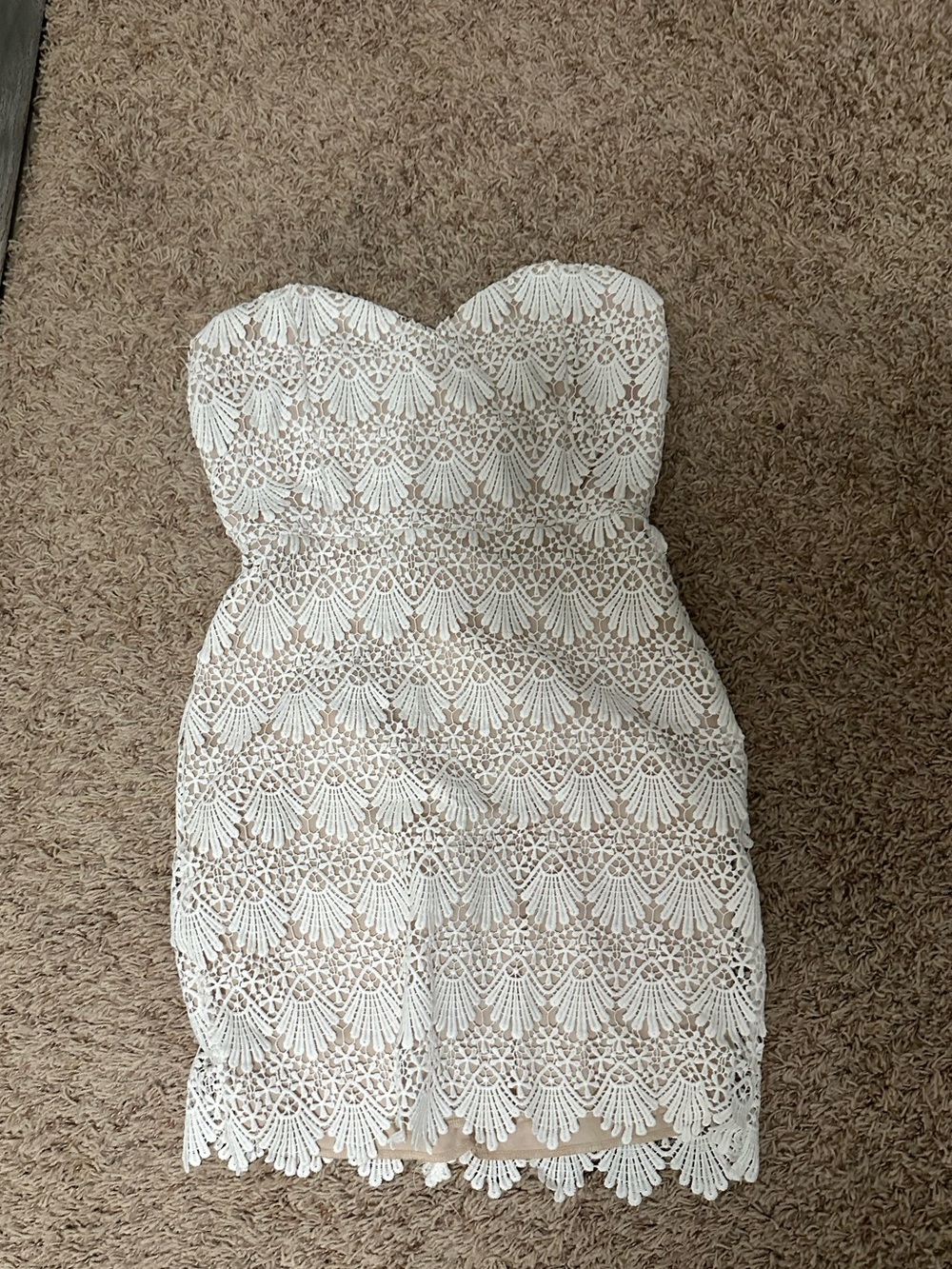 White mini dress